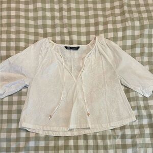 Zara White Women's Top